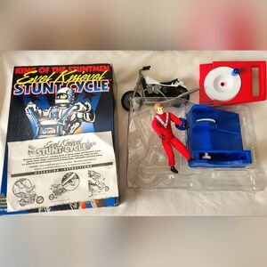Evel Knievel Stunt Cycle King of the Stuntmen 1998 Playing Mantis vtg 90s rare
